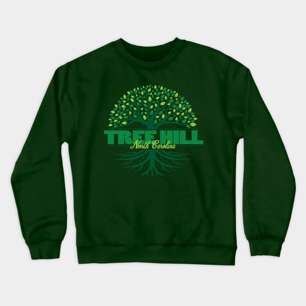 Tree Hill, North Carolina - One Tree Hill Crewneck Sweatshirt by hauntedjack